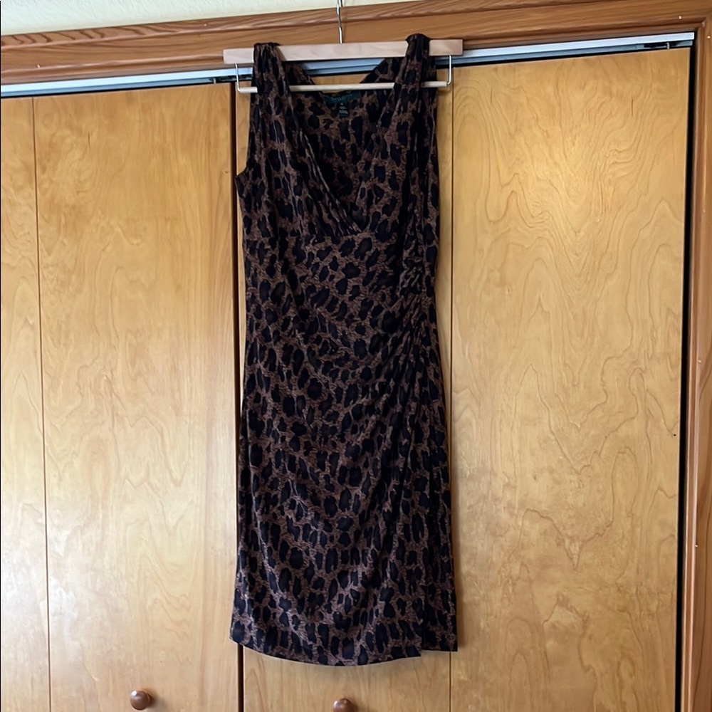 Leopard Print Sleeveless Dress